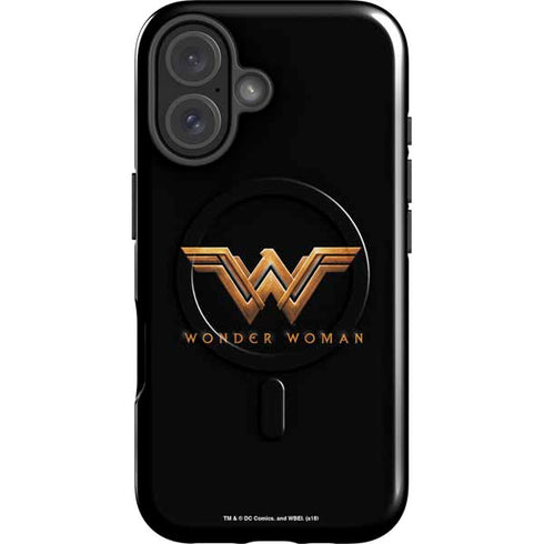 DC Comics Wonder Woman Gold Emblem iPhone 16 Plus Magsafe Impact Case